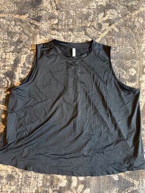 SPANX Black Crewneck Tank Top